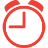clock icon red
